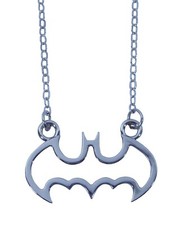Batman Necklace Original Pendant DC Comics Halloween Party Cosplay Silver Metal