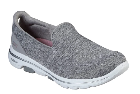 WOMEN&#039;S SKECHERS GOWALK 5 - SLIP ON SHOES 15903 GRY |