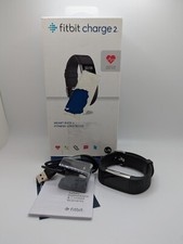 Fitbit Charge 2 Black Heart Rate  Fitness Wristband Activity Tracker Size L