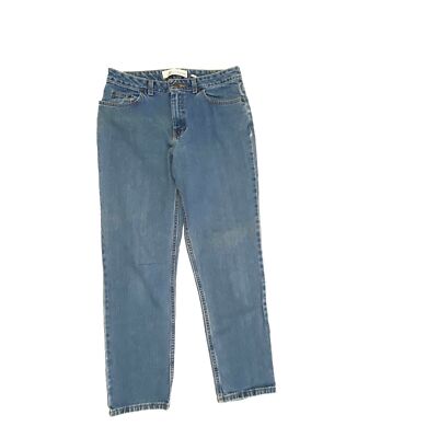 Faded Glory Straight leg Classic Women's size 10P Medium Wash Blue Denim jeans