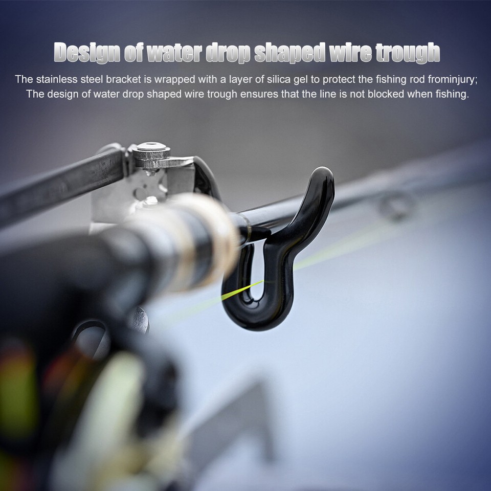 LEO Fishing Rod Bracket Railing Mount Fishing Rod Pole Support Boats