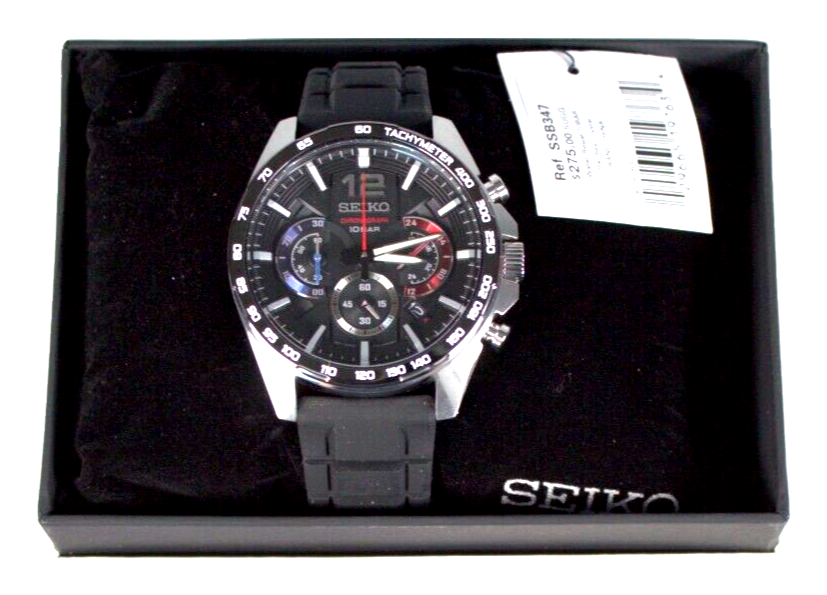 Seiko Essentials SSB347 44mm Stainless Steel Case Men's Watch - Main Image