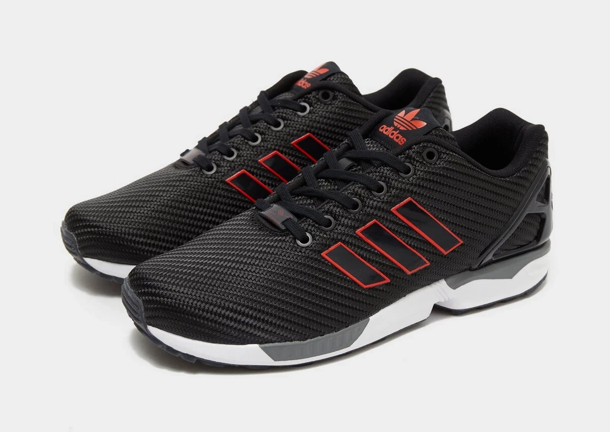 adidas Originals ZX Flux Trainers in Black and |