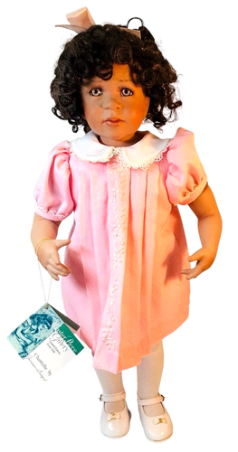 Master Piece Gallery Porcelain Doll 22” CHANTELLE By Jeanne Singer W/Wrist Tag
