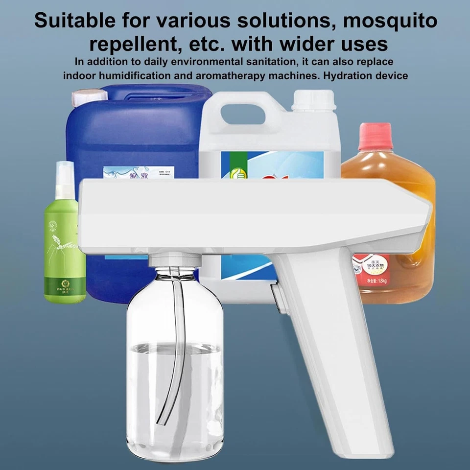 Atomizador inalámbrico Mist con pulverizador limpieza de botellas pulverizadoras esterilización eléctrica pulverizador Foto 4 de 4