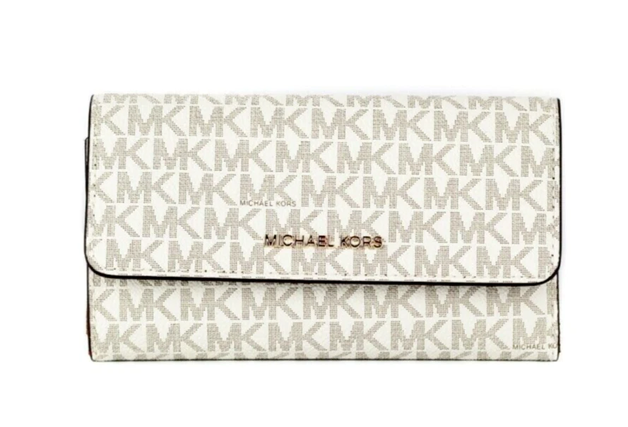 Michael kors signature clearance trifold wallet
