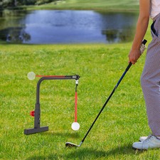 Golf Swing Trainer Aid Training Golf Practice Swing Groover Hitting Adjustable