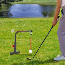 Golf Swing Trainer Aid Training Golf Practice Swing Groover & Hitting Adjustable