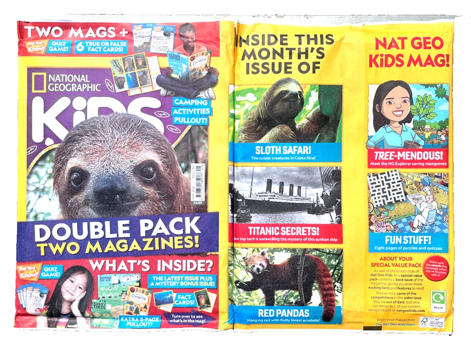 NATIONAL GEOGRAPHIC KIDS MAGAZINE MAY 2025 ~ ~ NEW SEALED 2 X MAG PACK