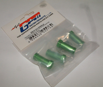 TRAXXAS MINI E-REVO 1/16 GPM HEX ADAPTOR +25MM GREEN ALUMINUM ERV010/+25MM-G