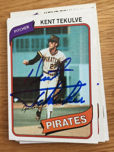 Pittsburgh Pirates Kent Tekulve signed 1980 Topps Card