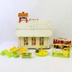 Vintage 1970's Fisher Price Little People Play Family School w/Accessories