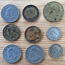 KENYA - 9 COINS 1968 - 1977 5 Cents to 1 Shilling all different Jomo Kenyatta