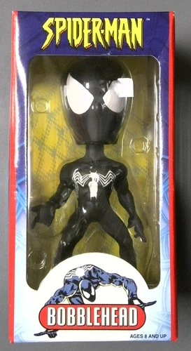 Marvel SPIDER-MAN (black suit) Bobblehead Collectible Figure - ToySite/BD&A 2002