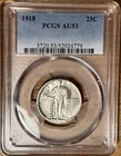 1918 Standing Liberty Quarter PCGS AU53 — Bright, Attractive Example; No Reserve