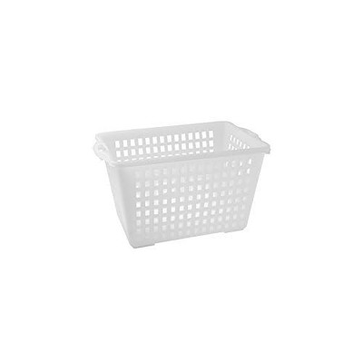 Giganplast 2600M/BI Contenitore Sovrapponibile Diamant 40 Litri: Plastica Per Alimenti, 50x40x25 Cm, Bianco (Senza Coperchio)