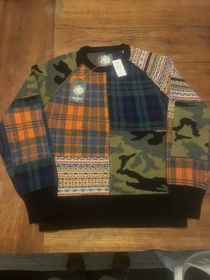J Press Patchwork Sweater By Todd Snyder, Men s Large, New