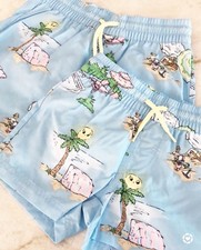 Beaufort Bonnet Company Swim Trunks Tropical Print Featuring Beach Theme Size 6
