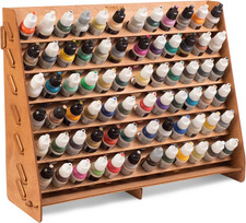 Wall Paint Holder - Works for Warhammer 40K, Dnd, Other Figurines - 72 Holes for