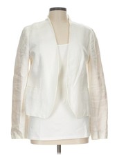 Ann Taylor LOFT Women Ivory Blazer 10