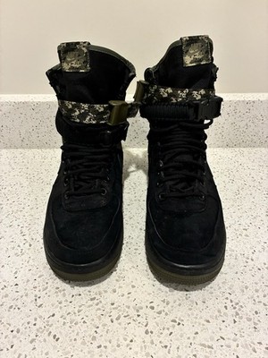 Nike SF AF1 Black Olive 864024-004 US Size 9.5 2017 Used-good