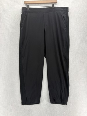 Athleta Brooklyn Mid Rise Ankle Pants Womens 18 Plus Black Stretch Jogger Career