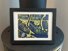 Grayson Perry. Gentrification Silk Mounted in Superior Black Frame Stunning