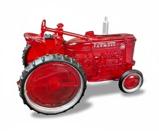 Vintage 1950s McCormick-Deering Farmall M Red Plastic Toy Tractor Classic