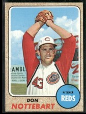1968 Topps Don Nottebart Cincinnati Reds #171