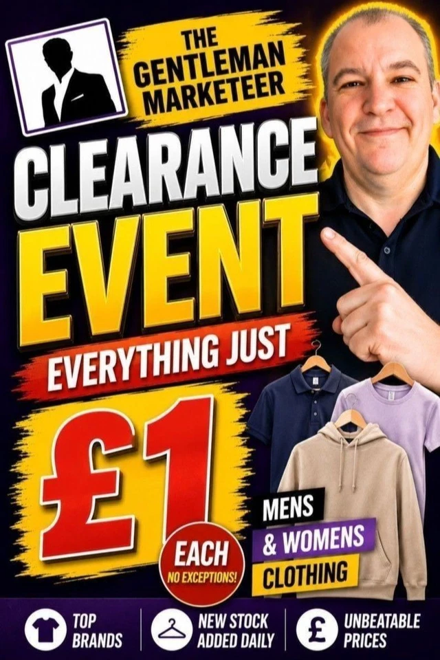 £1 START CLEARANCE 🔥 Branded Men’s & Women’s Clothing | eBay Live Thursday
