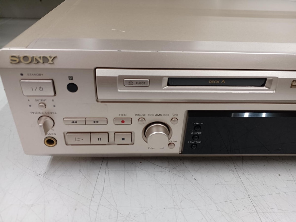 SONY MDS-W1 ダブルMDデッキ　ジャンク ドナー用に確保したジャンクなダブルMDデッキSONY MDS-W1は
