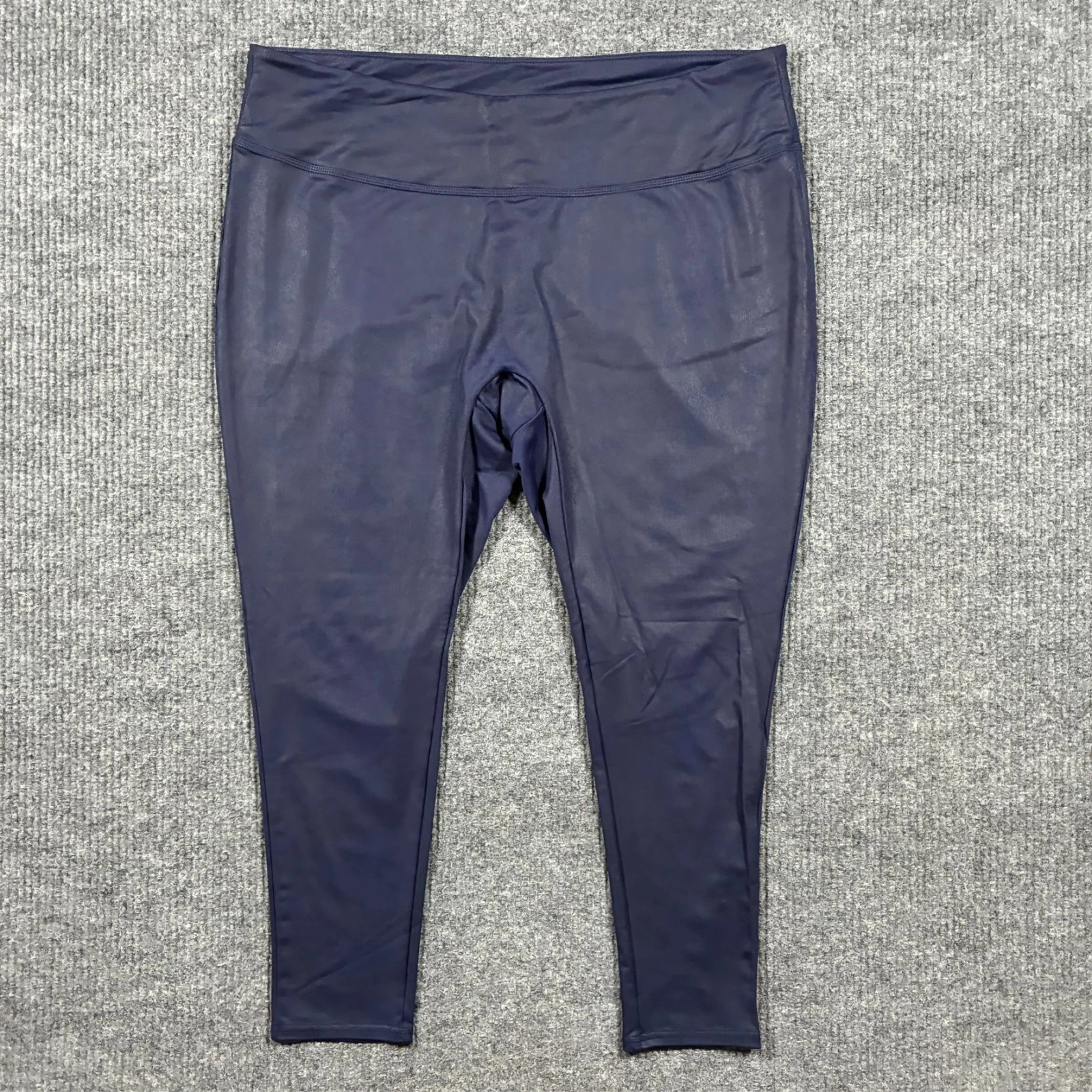 All Worthy Mid Rise Leggings Womens Plus Size 2X Navy Pull On Stretch Activewear
Opens in a new wind