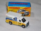 MATCHBOX LESNEY EDITION FORD E-350 AMBULANCE METAL BODY & BASE