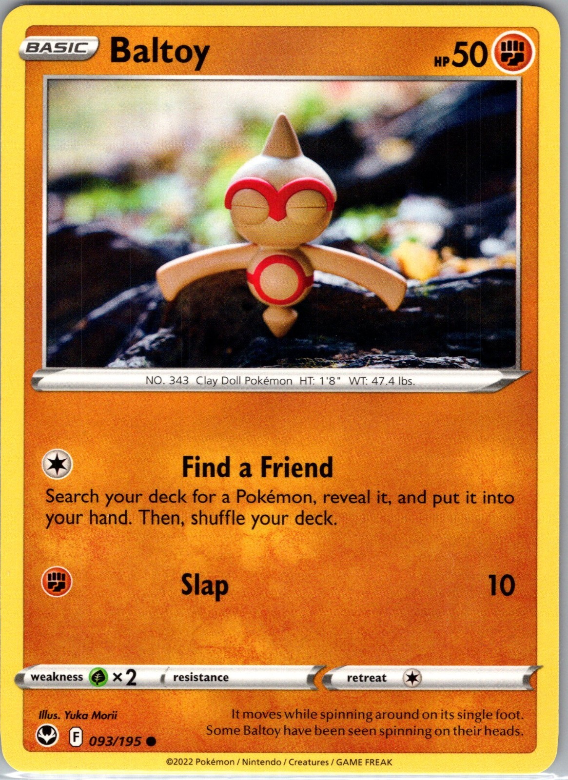 Baltoy 093/195 Swsh12: Sword & Shield - Silver Tempest Regular NM