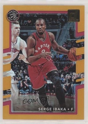 2017-18 Panini Donruss Holo Orange Laser Serge Ibaka #137 0f8