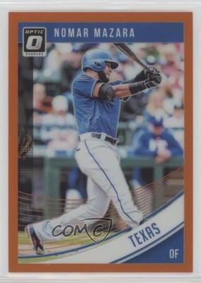 2018 Panini Donruss Optic Orange Prizm 68/199 Nomar Mazara #151 11ak