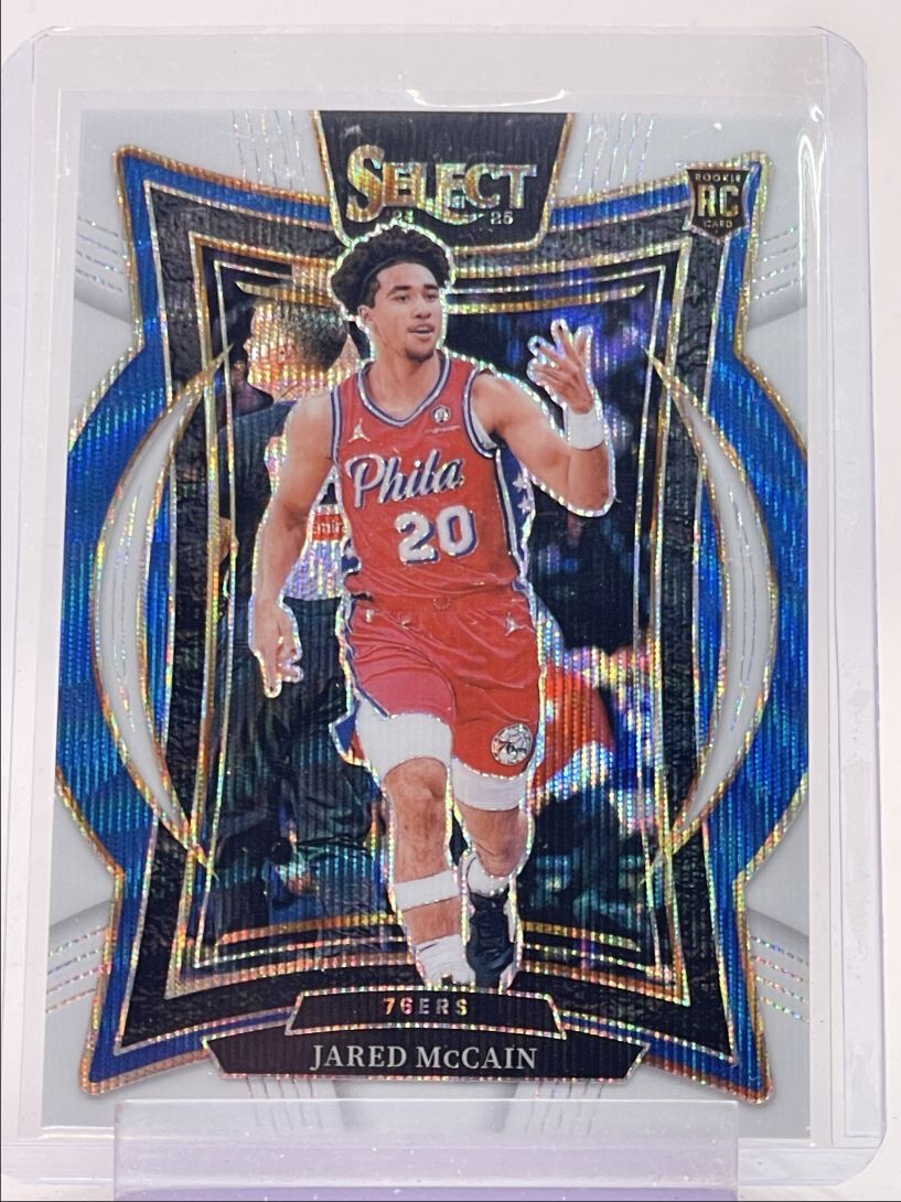 JARED MCCAIN 2024-25 SELECT CONCOURSE ROOKIE WHITE WAVE PRIZM RC /99 Q5722