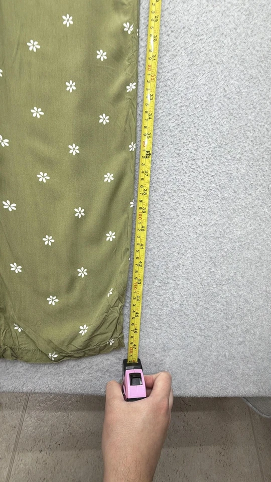 Mono J.Crew Crewcuts Niñas 10 Verde Calado Margarita Floral Volantes Correas Boho Foto 3 de 4