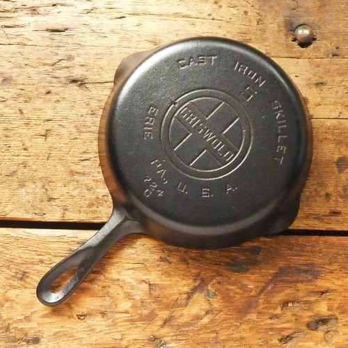 Vintage GRISWOLD Cast Iron SKILLET Frying Pan # 5 LARGE BLOCK LOGO - Ironspoon