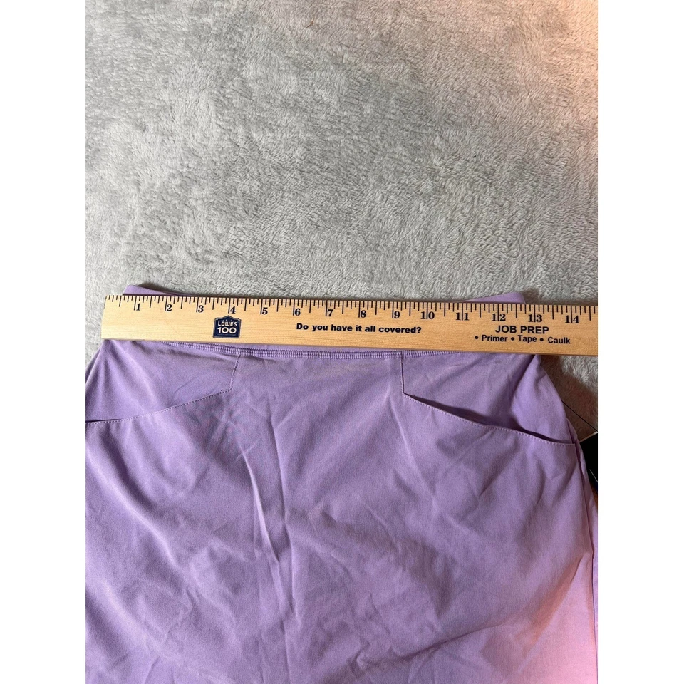 RLX Ralph Lauren Golf Skort Purple Pleated Athletic Skirt Medium NWT - Image 3 of 4