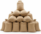 12-Pack Premium Large Burlap Storage Sacks, 24X40 Inch, Multipurpose, Natural, J