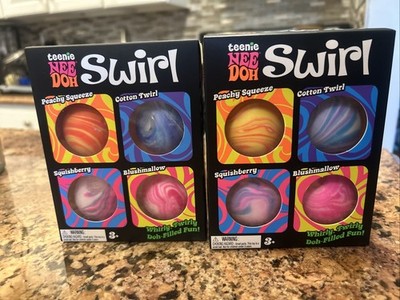 Neeedoh Bundle Teenie Swirl Stress Ball 4-Pack Lot-2