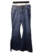 NWT Wrangler Retro High Rise Flare Jeans Womens 29x32 Blue Stretch Bell Bottoms