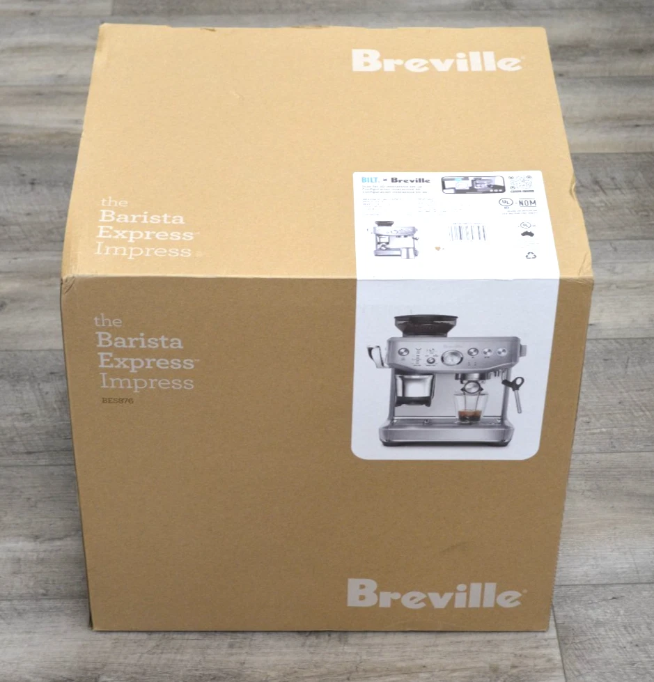 Breville Barista Express Impress Espresso Machine - BES876BSS1BNA1 (Silver) *NEW
Opens in a new wind