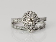 14K White Gold APX 2/3 CTW Chocolate Round Diamond Wedding Set Rings ML1079714 