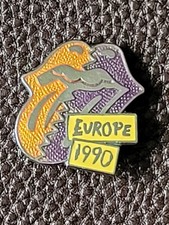 Rolling Stones 1990 European Enamel Pin Badge Great Condition Rare