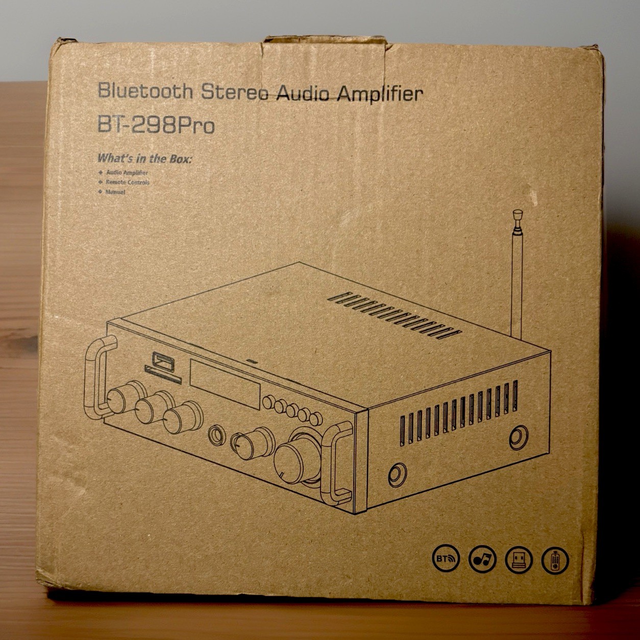 BT-298 Pro Bluetooth Receiver Stereo Audio Amplifier Upgraded Version New In Box