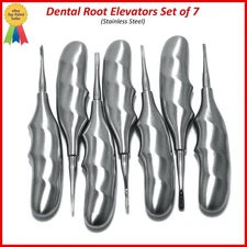 7 Pcs Dental Root Elevators Oral Surgery PDL Luxating Tooth loosening MARGALLA