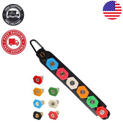 #ad Durable 7 Nozzle Pressure Washer Set with Quick Connect – Rustproof Design $16.19