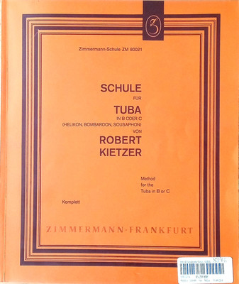 Robert Kietzer-Schule f. Tuba in B oder C- Helikon-Bombardon-Sousaphon -Nr. 8876